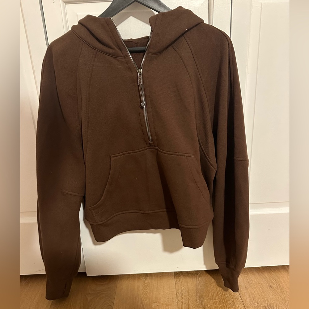 lululemon athletica Brown Half-Zip scuba